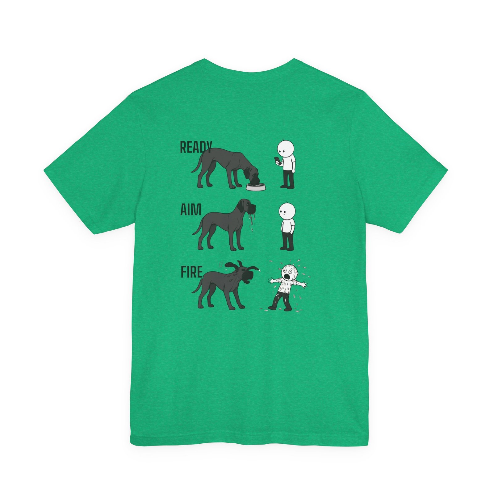 Brindle Great Dane - Ready, Aim, Fire Slobber - up to 5x - Men's T Shirt - Image 27