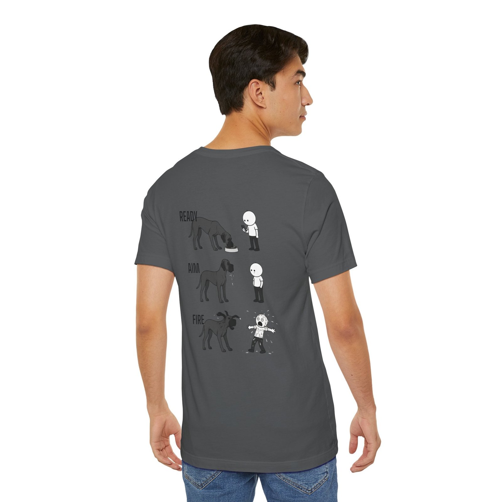 Brindle Great Dane - Ready, Aim, Fire Slobber - up to 5x - Men's T Shirt - Image 55