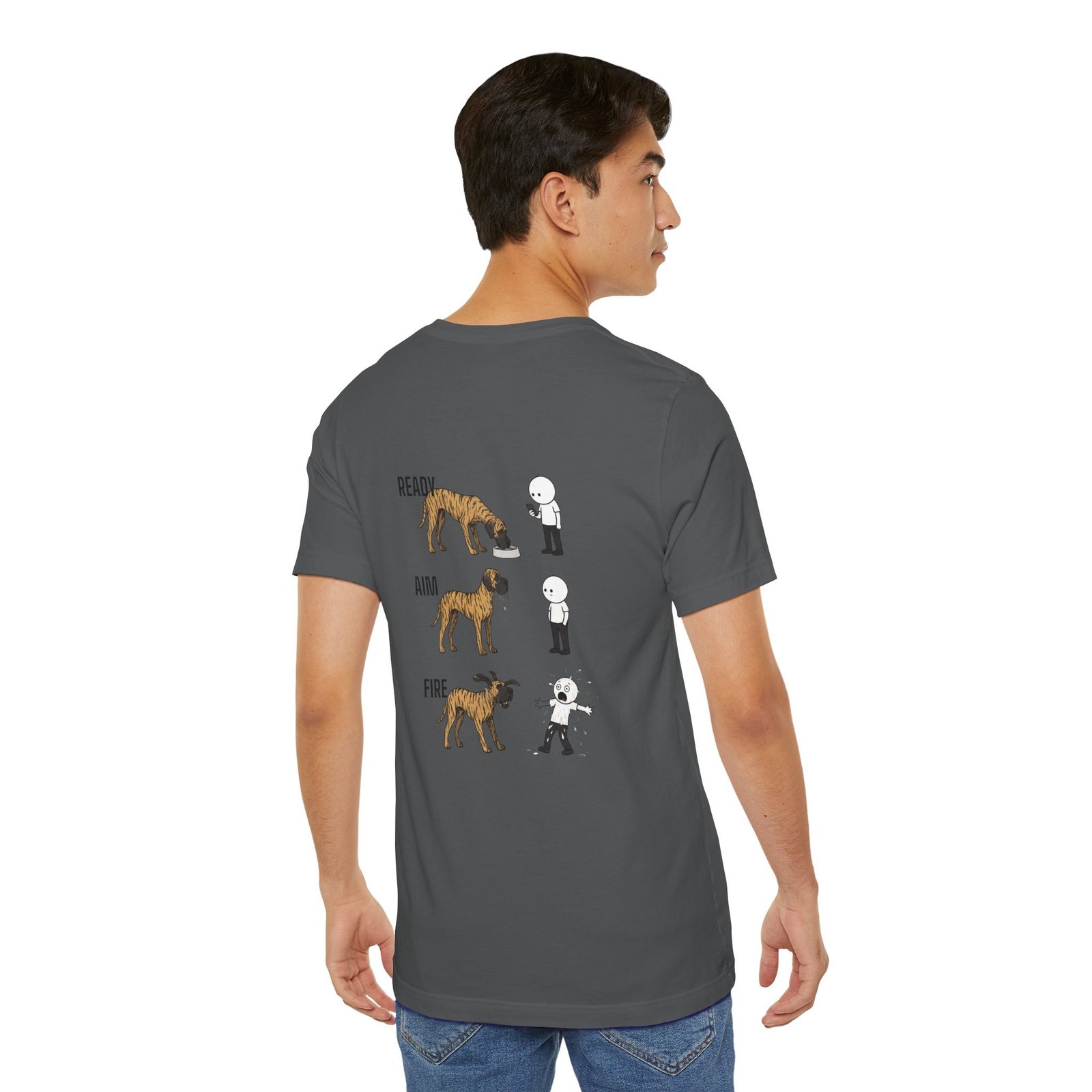 Brindle Great Dane - Ready, Aim, Fire Slobber - up to 5x - Men's T Shirt - Image 55