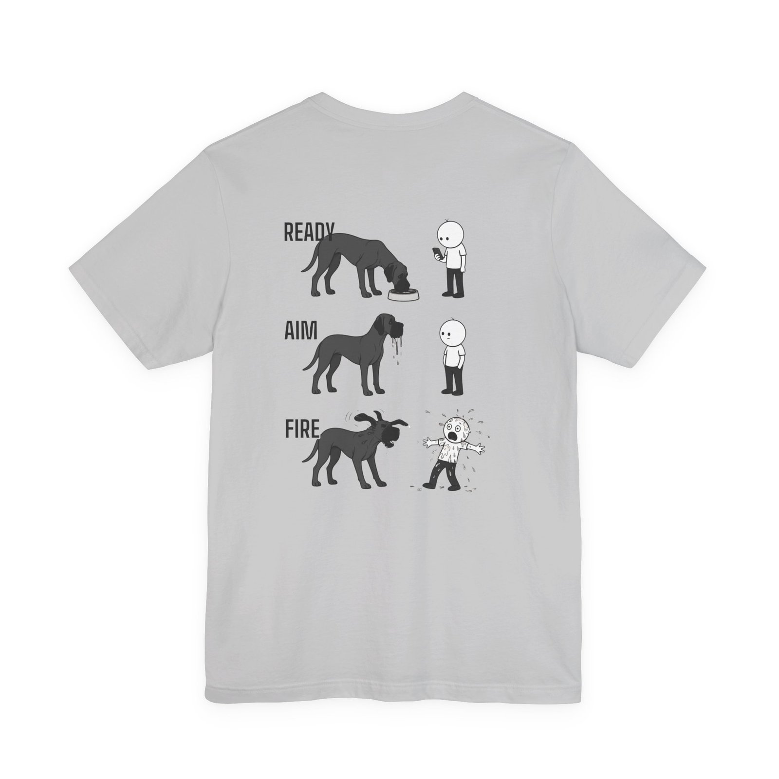 Brindle Great Dane - Ready, Aim, Fire Slobber - up to 5x - Men's T Shirt - Image 3