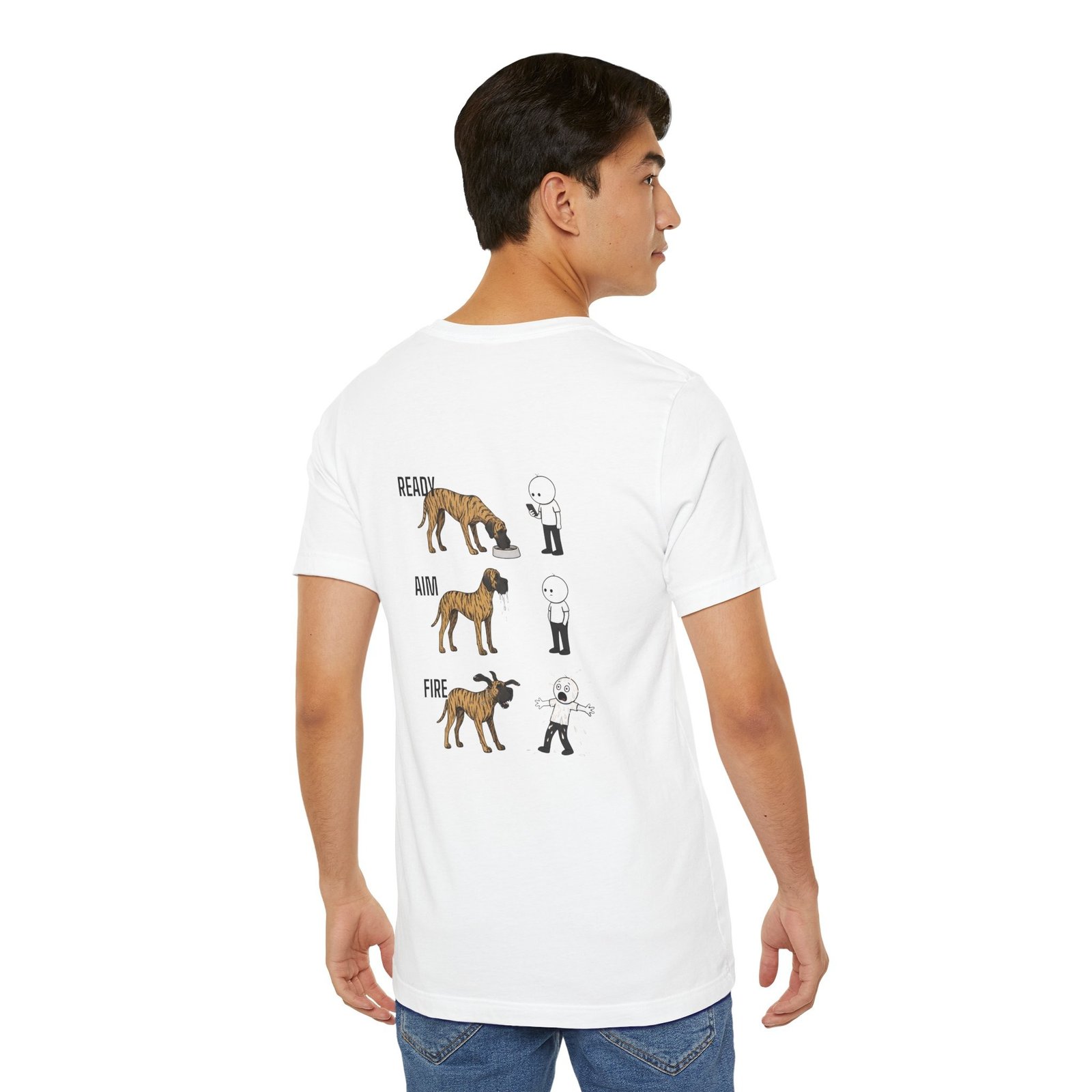Brindle Great Dane - Ready, Aim, Fire Slobber - up to 5x - Men's T Shirt - Image 6
