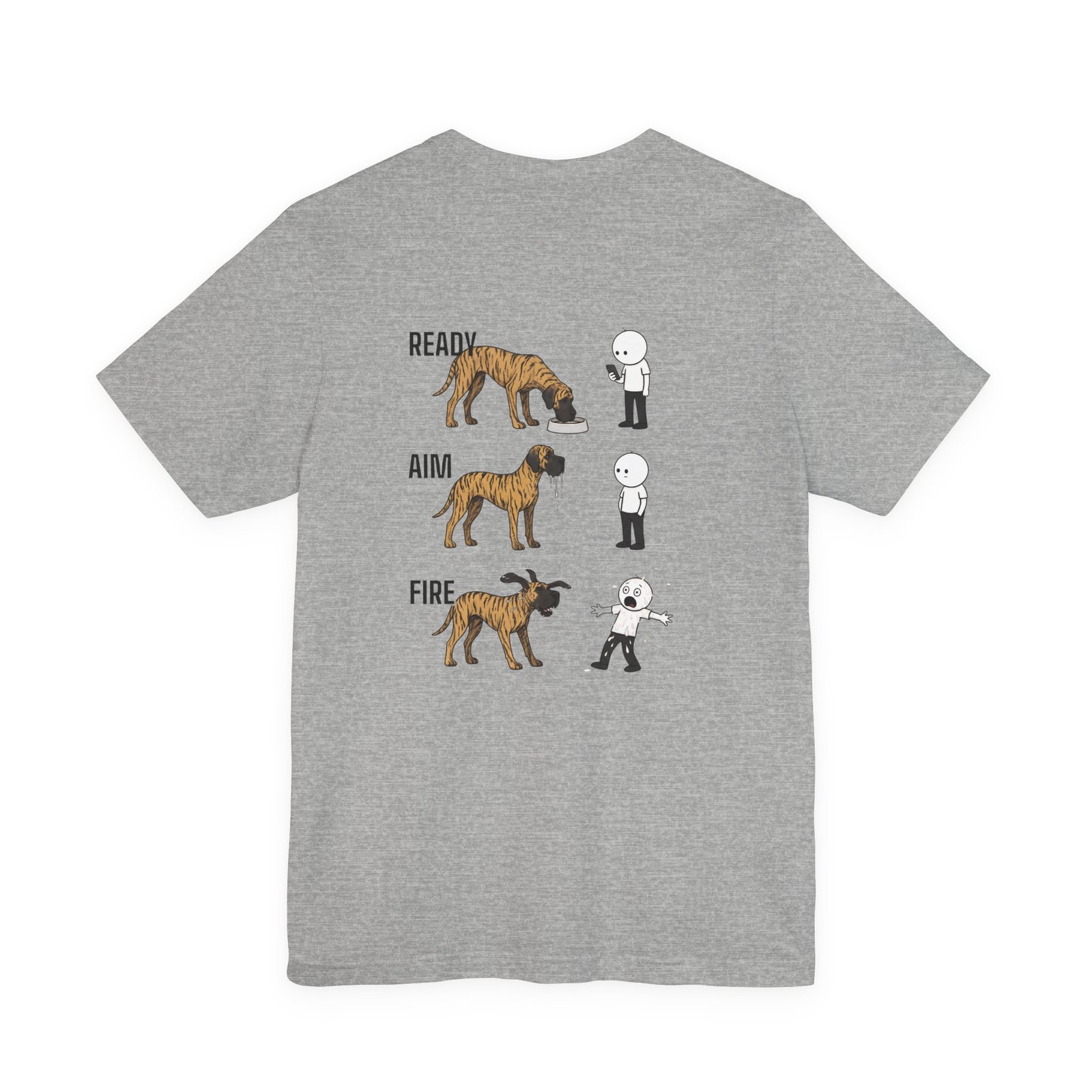 Brindle Great Dane - Ready, Aim, Fire Slobber - up to 5x - Men's T Shirt - Image 42