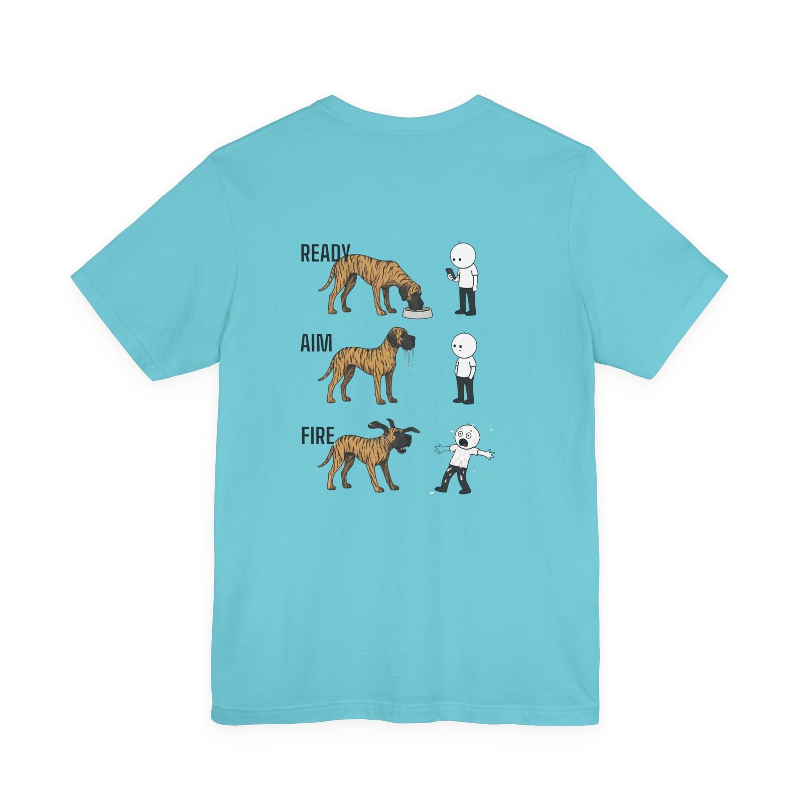 Brindle Great Dane - Ready, Aim, Fire Slobber - up to 5x - Men's T Shirt - Image 37
