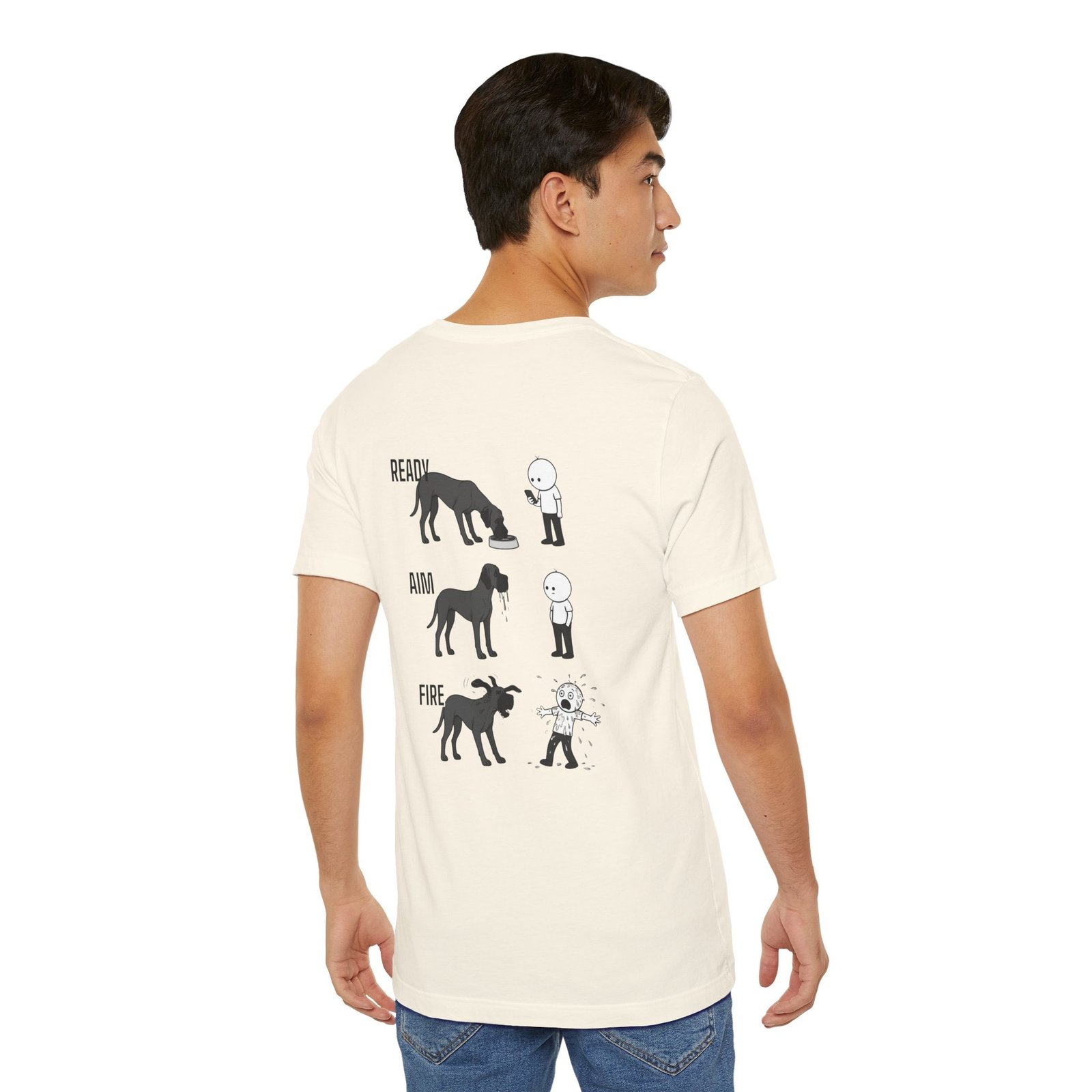Brindle Great Dane - Ready, Aim, Fire Slobber - up to 5x - Men's T Shirt - Image 20