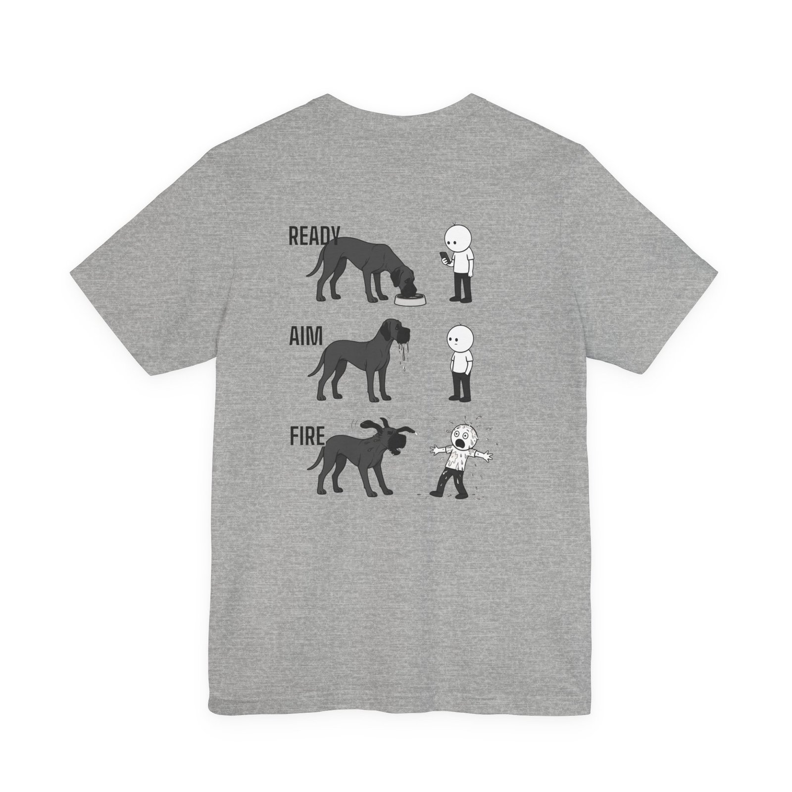 Brindle Great Dane - Ready, Aim, Fire Slobber - up to 5x - Men's T Shirt - Image 42
