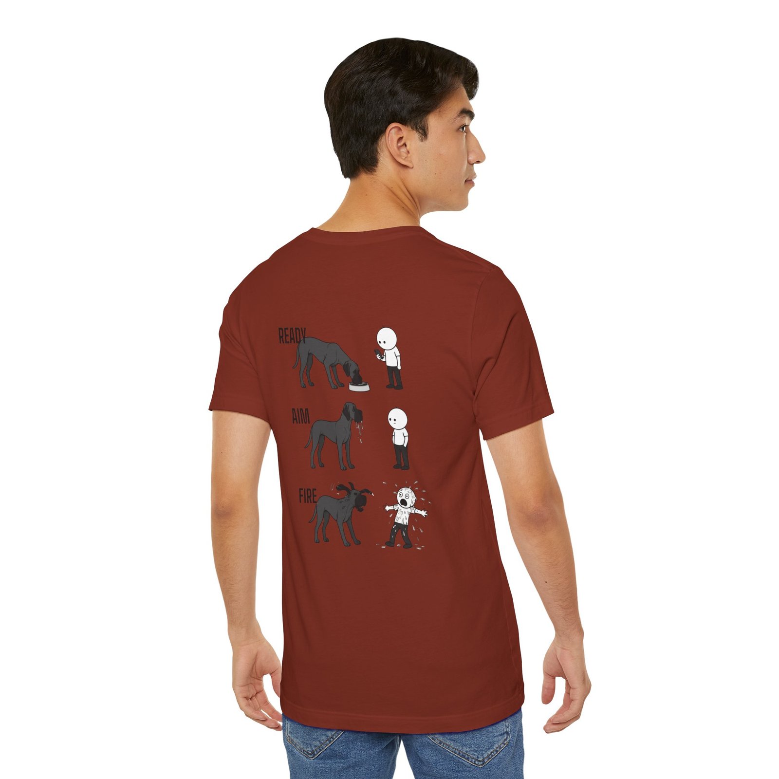 Brindle Great Dane - Ready, Aim, Fire Slobber - up to 5x - Men's T Shirt - Image 15