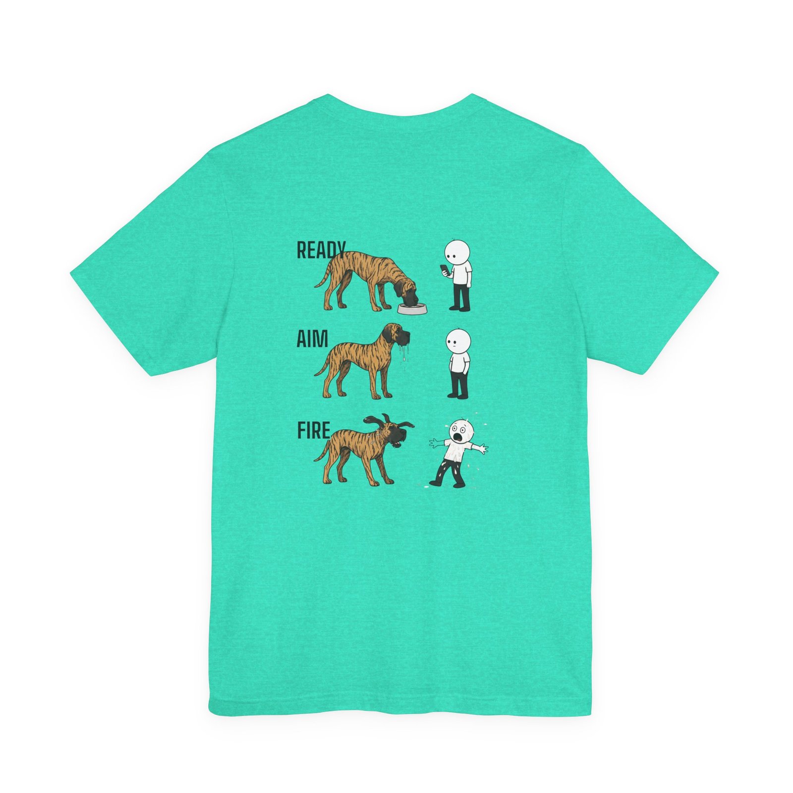 Brindle Great Dane - Ready, Aim, Fire Slobber - up to 5x - Men's T Shirt - Image 32