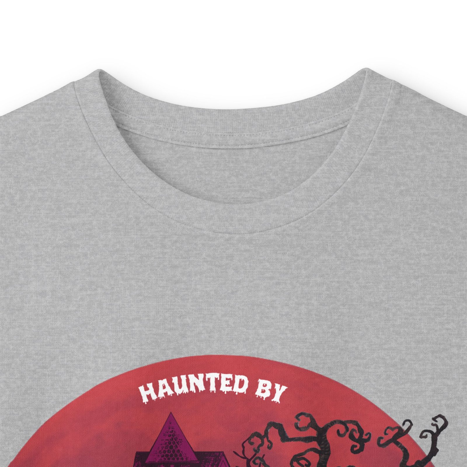 Blue with white snip chest Great Dane up to 5xl - Haunted by Dane Hair Unisex Long Sleeve Tee - Image 15