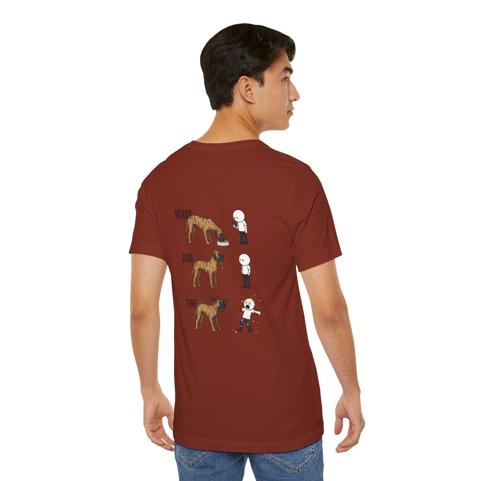 Brindle Great Dane - Ready, Aim, Fire Slobber - up to 5x - Men's T Shirt - Image 15