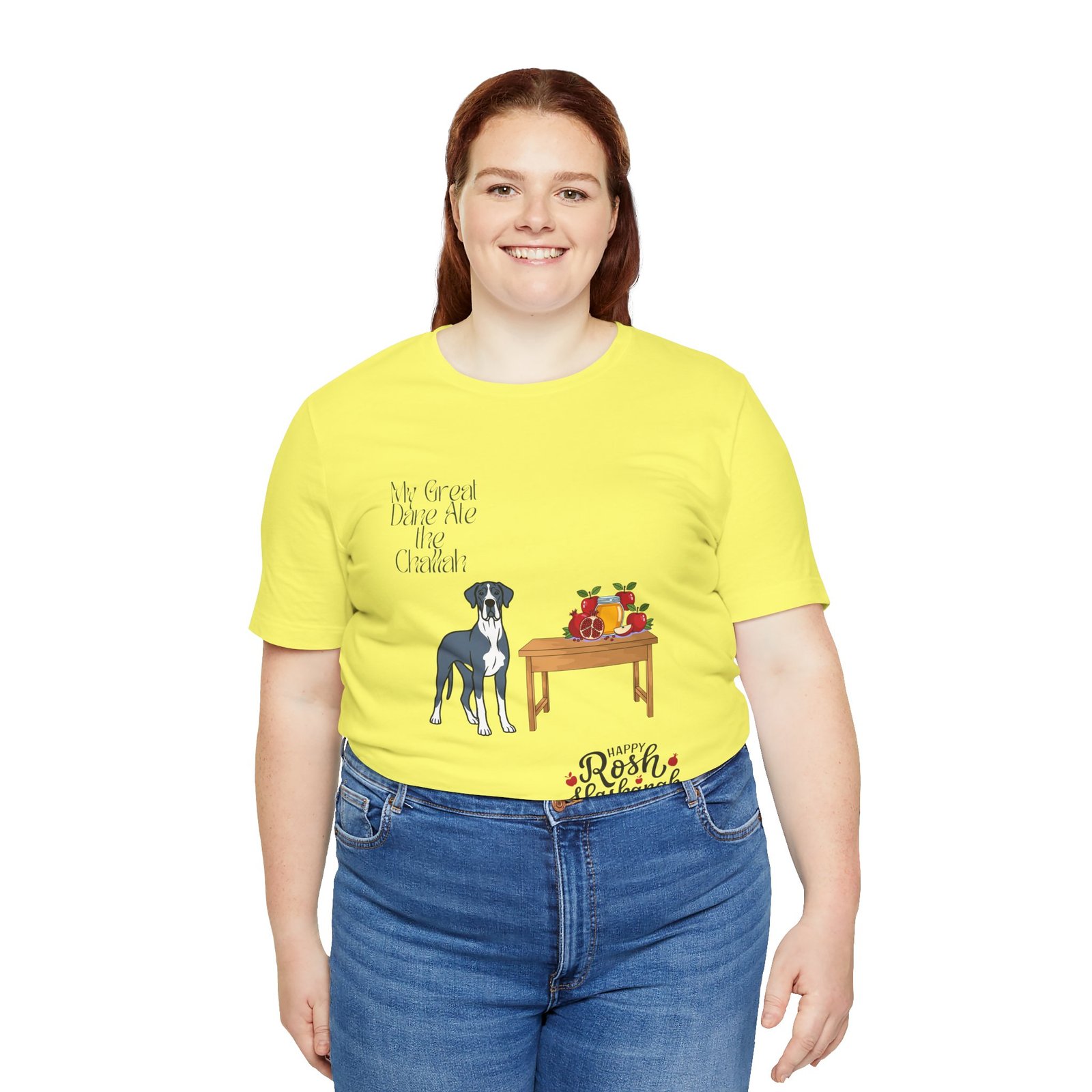 Blue Mantle Great Dane Rosh Hashanah Dog T-Shirt up to 5xl - Image 29