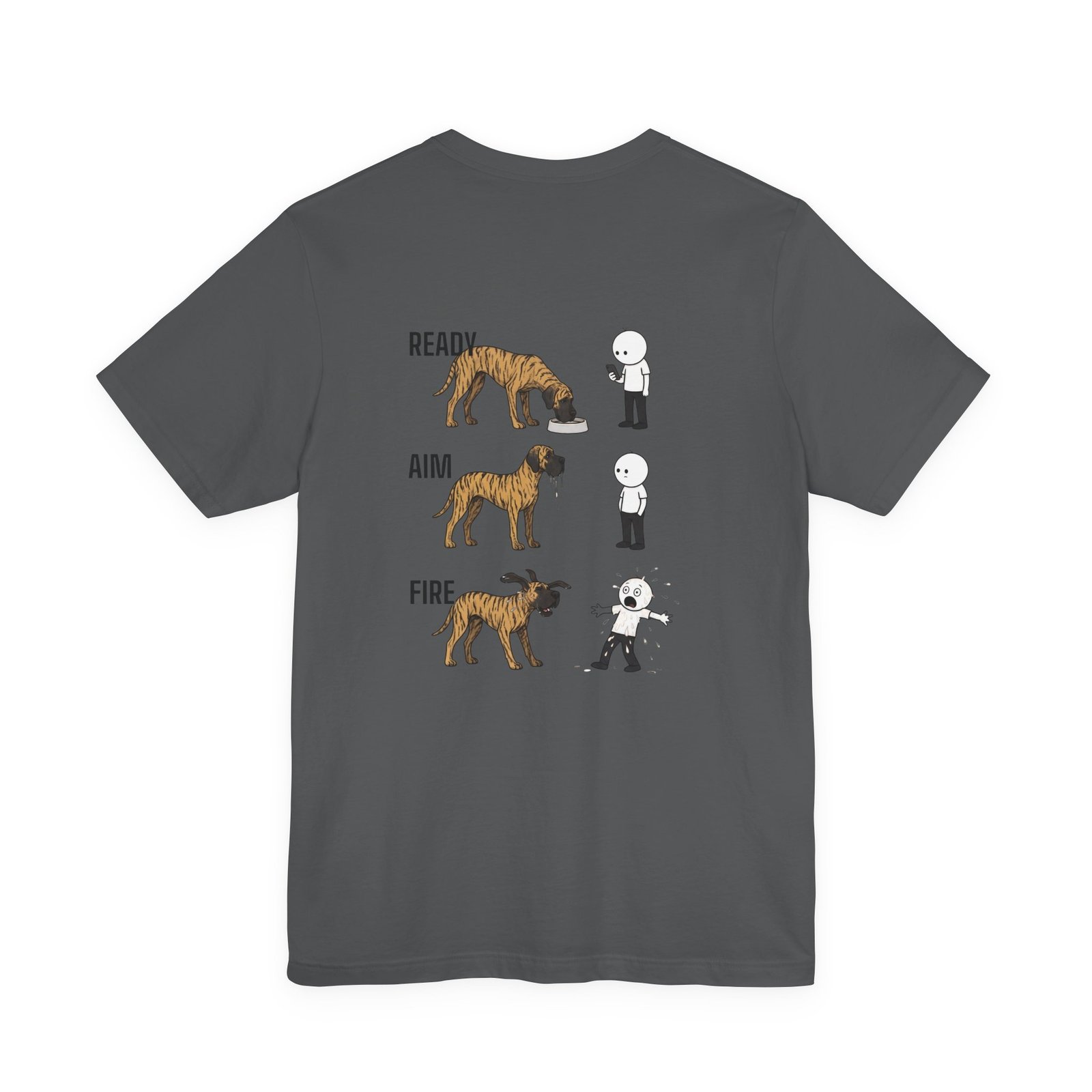 Brindle Great Dane - Ready, Aim, Fire Slobber - up to 5x - Men's T Shirt - Image 52