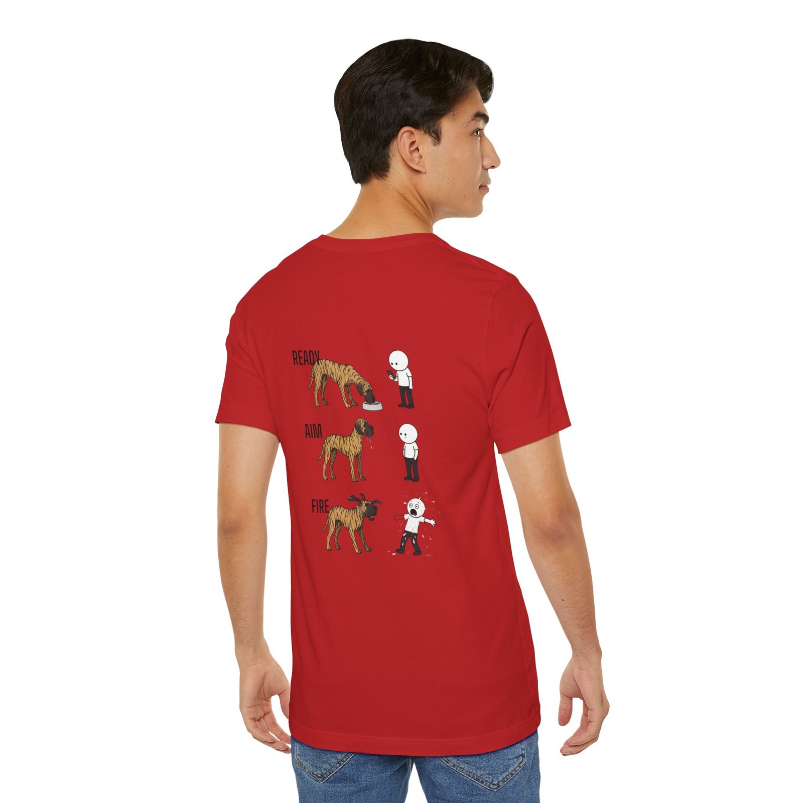 Brindle Great Dane - Ready, Aim, Fire Slobber - up to 5x - Men's T Shirt - Image 65