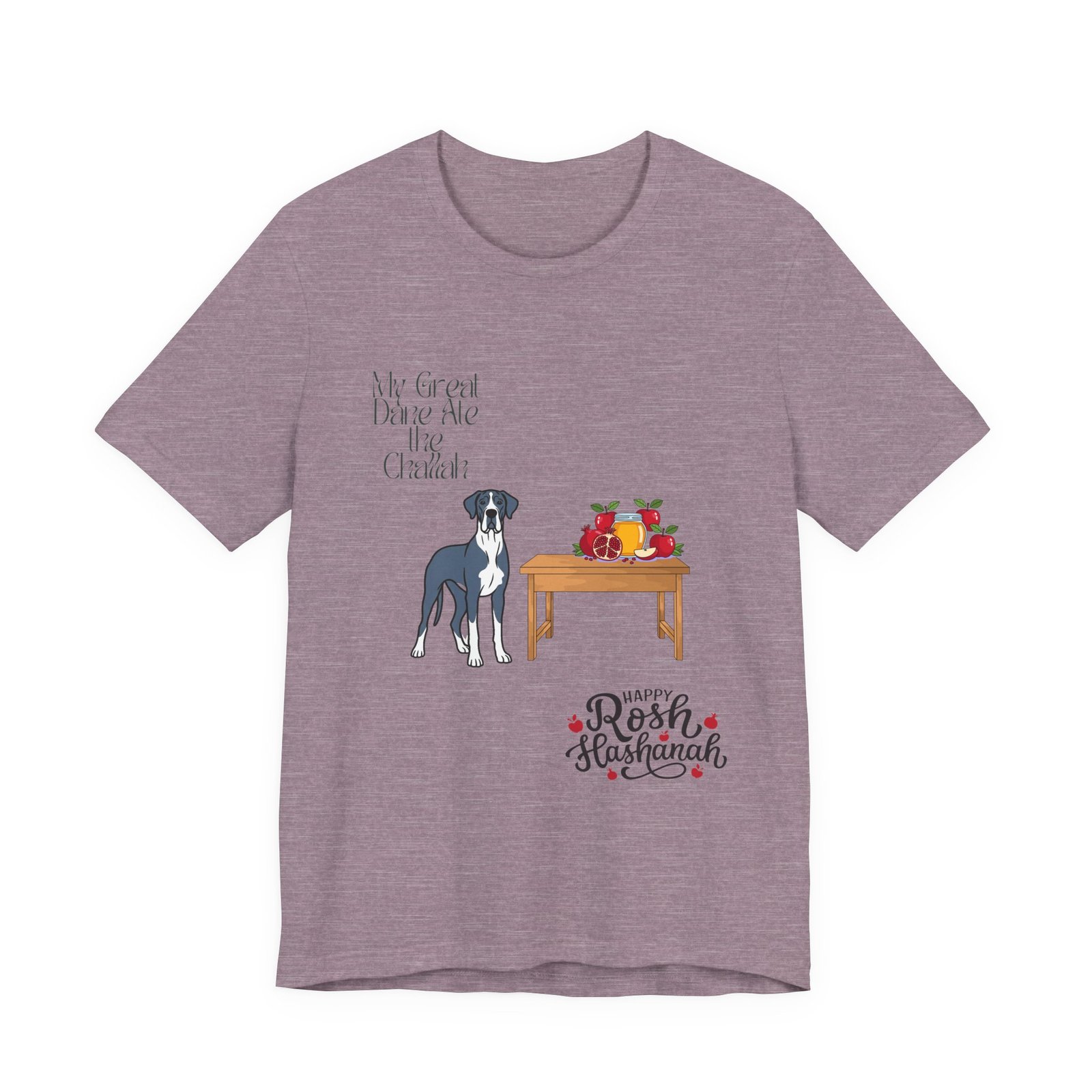 Blue Mantle Great Dane Rosh Hashanah Dog T-Shirt up to 5xl - Image 61
