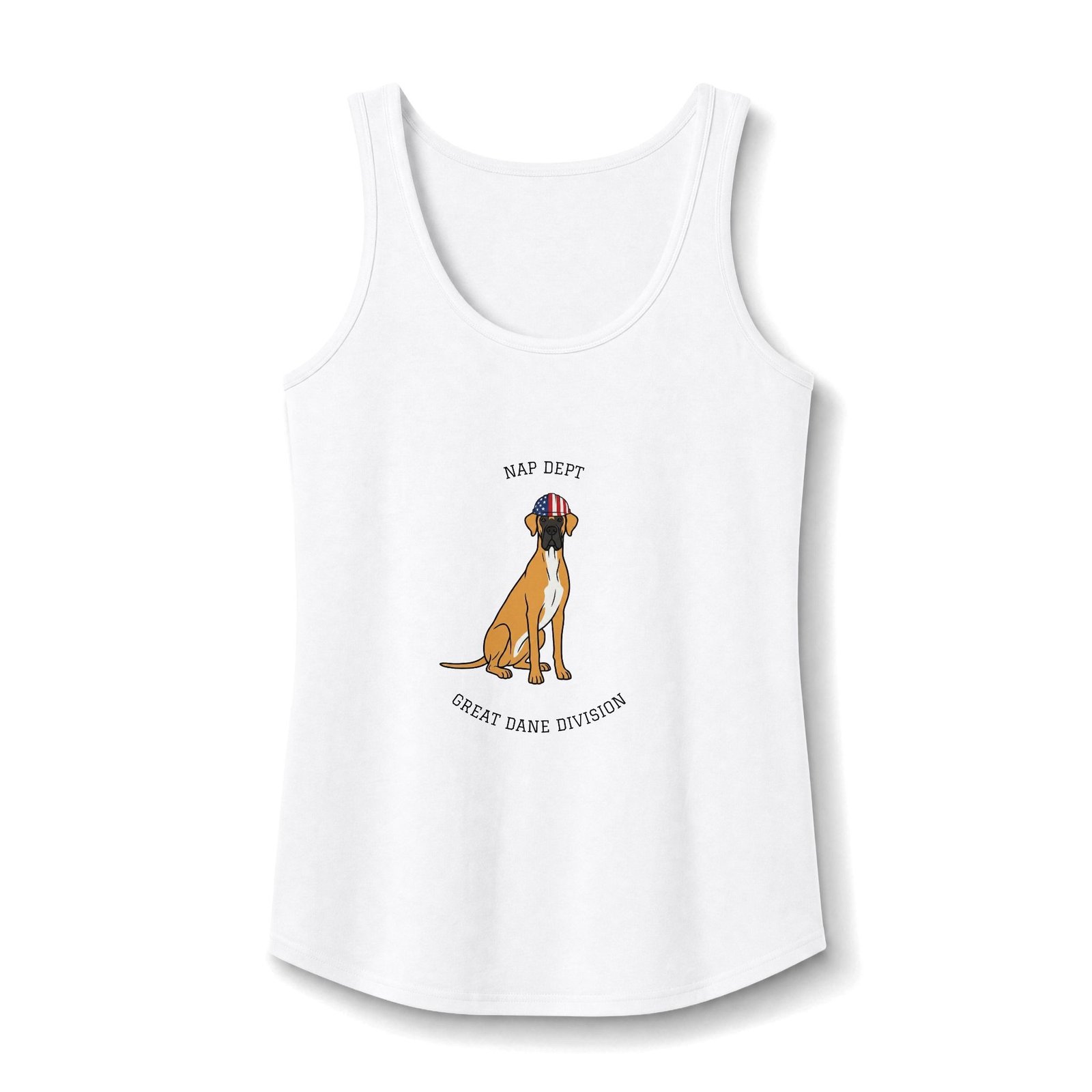 Fawn with White Chest Great Dane Tank Top Up to 4xl — Labor Day Women’s Cotton Tank - Nap Dept. Great Dane Division