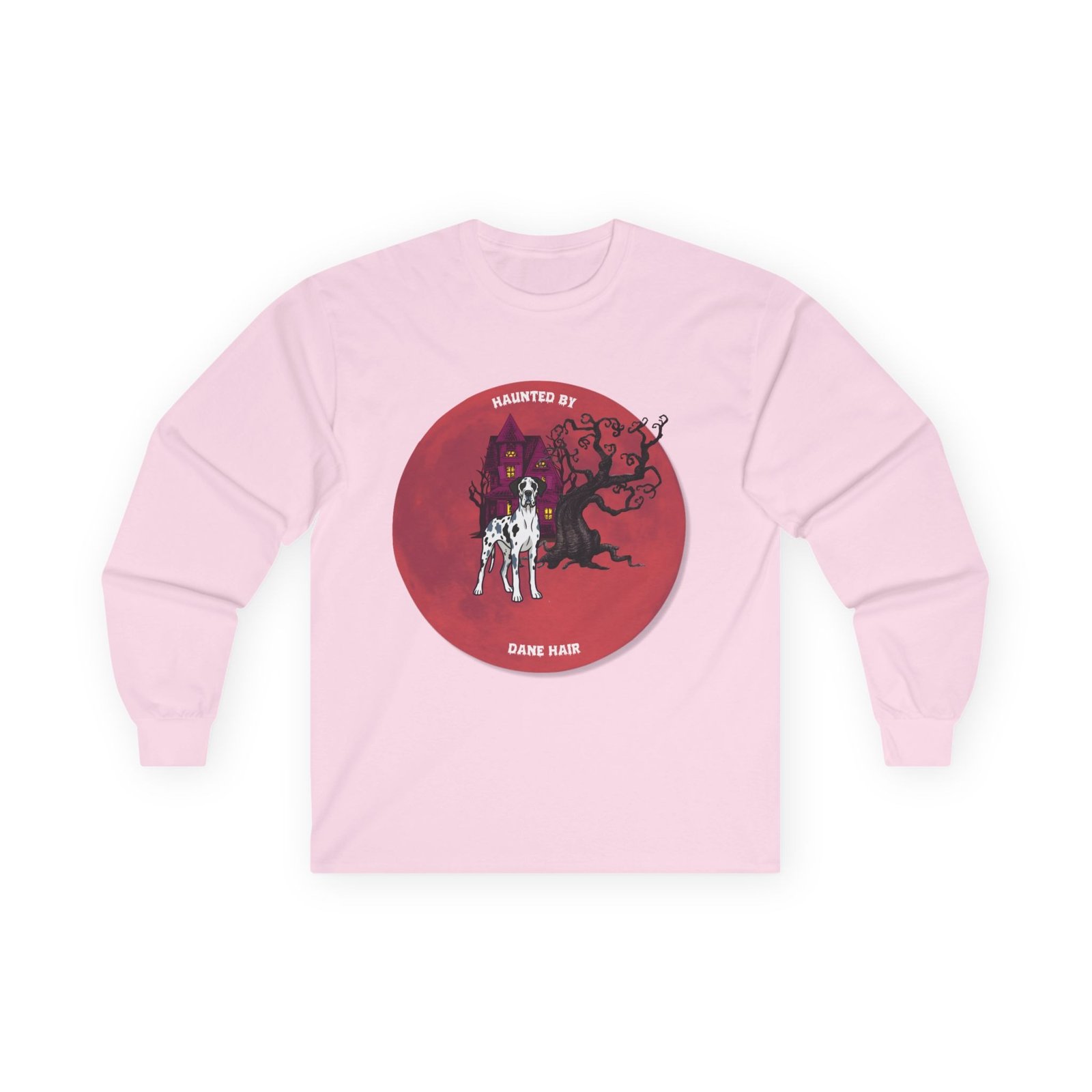 Merelquin Great Dane up to 5xl - Haunted by Dane Hair Unisex Long Sleeve Tee - Image 61