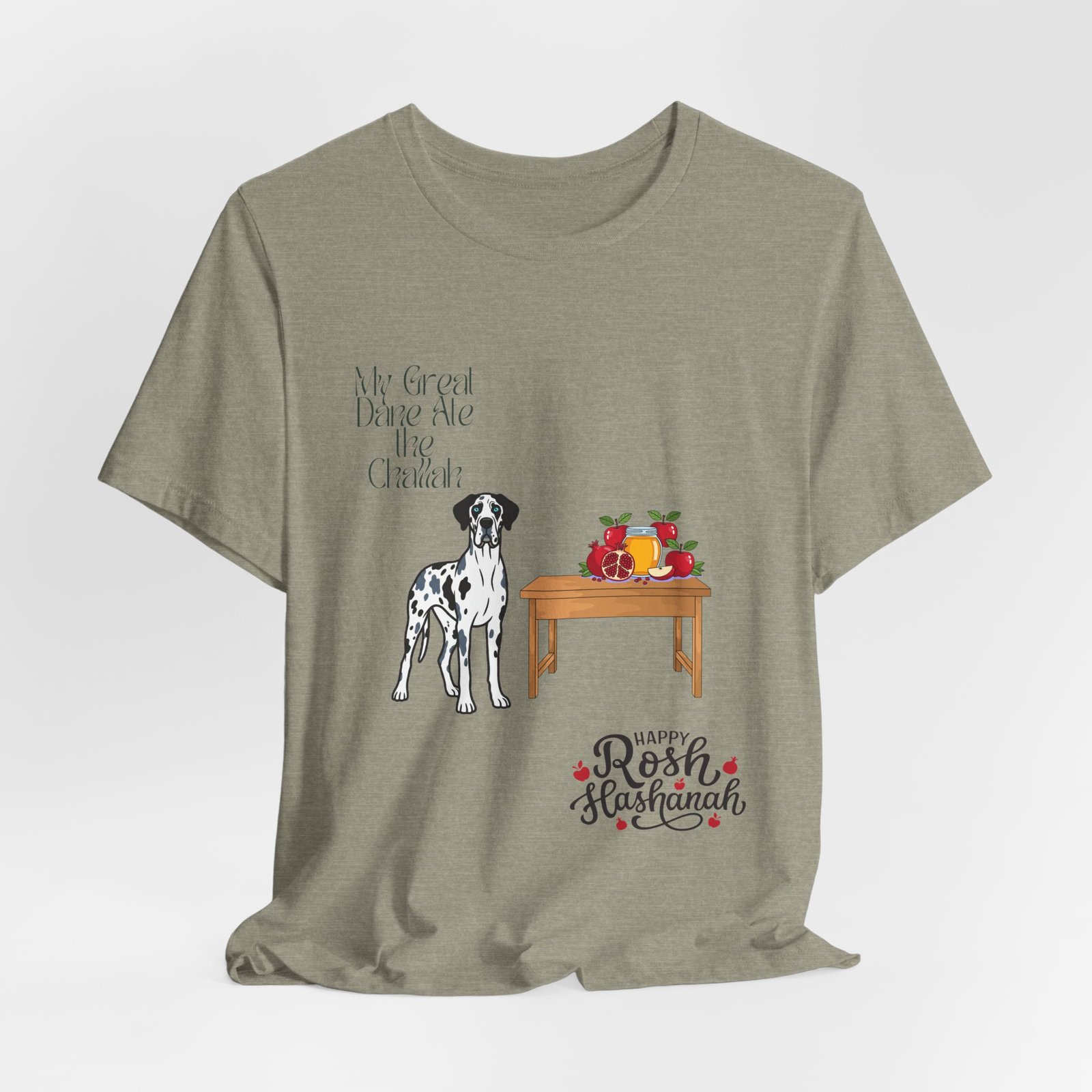 Merelquin with blue eyes Great Dane Rosh Hashanah Dog T-Shirt up to 5xl - Image 23