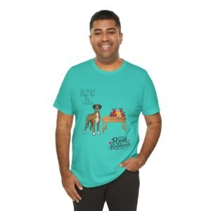Brindle with white chest Great Dane Rosh Hashanah Dog T-Shirt up to 5xl