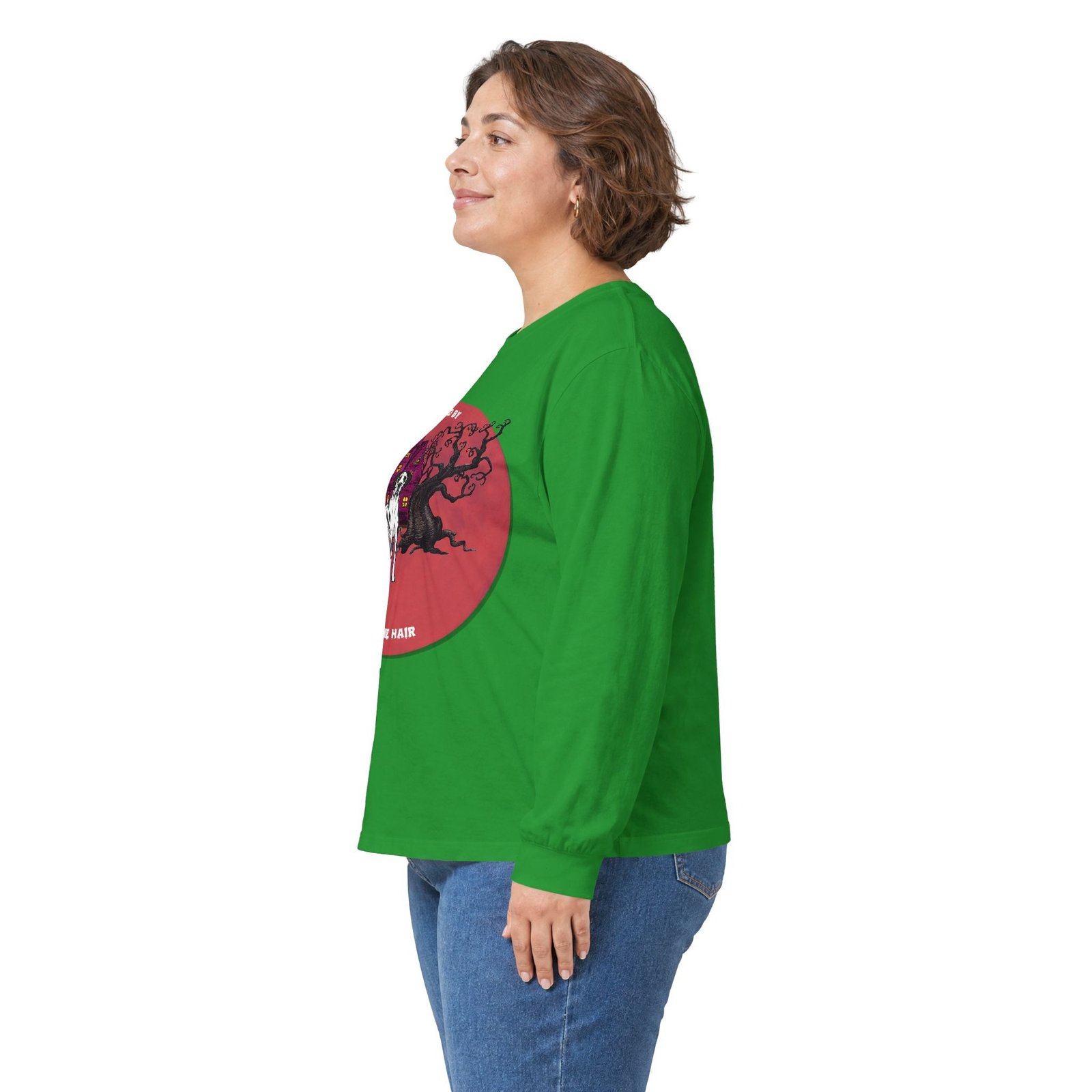 Merelquin Great Dane up to 5xl - Haunted by Dane Hair Unisex Long Sleeve Tee - Image 36
