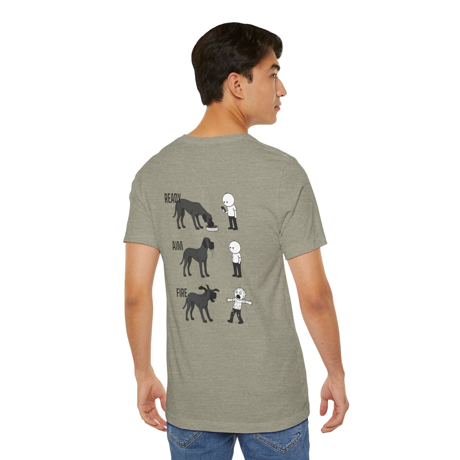Brindle Great Dane - Ready, Aim, Fire Slobber - up to 5x - Men's T Shirt - Image 25