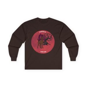 Chocolate Great Dane up to 5xl - Haunted by Dane Hair Unisex Long Sleeve Tee