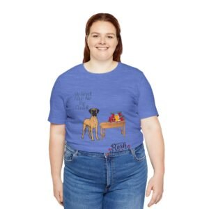 Fawn with white chest snip Great Dane Rosh Hashanah Dog T-Shirt up to 5xl