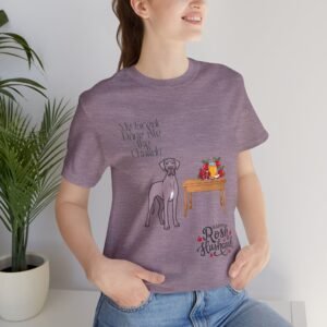 Lilac with white chest snip Great Dane Rosh Hashanah Dog T-Shirt up to 5xl
