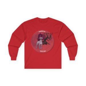 Lilac with white chest snip Great Dane up to 5xl - Haunted by Dane Hair Unisex Long Sleeve Tee