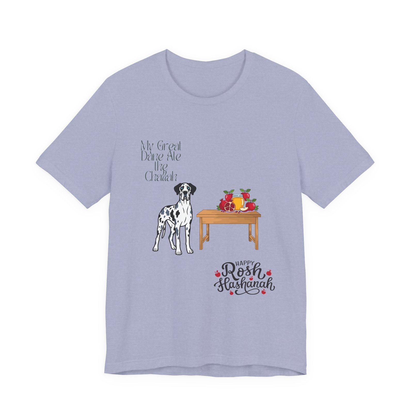 Merelquin with blue eyes Great Dane Rosh Hashanah Dog T-Shirt up to 5xl - Image 70