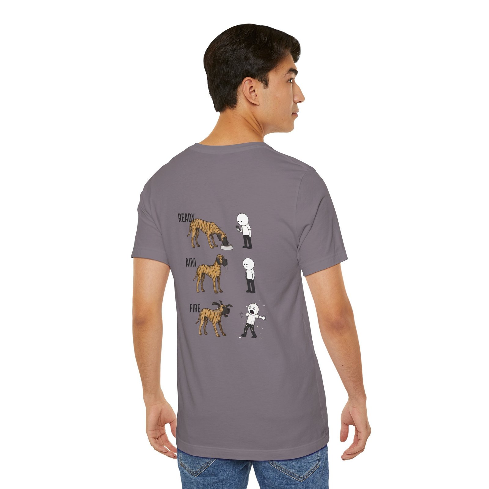 Brindle Great Dane - Ready, Aim, Fire Slobber - up to 5x - Men's T Shirt - Image 60