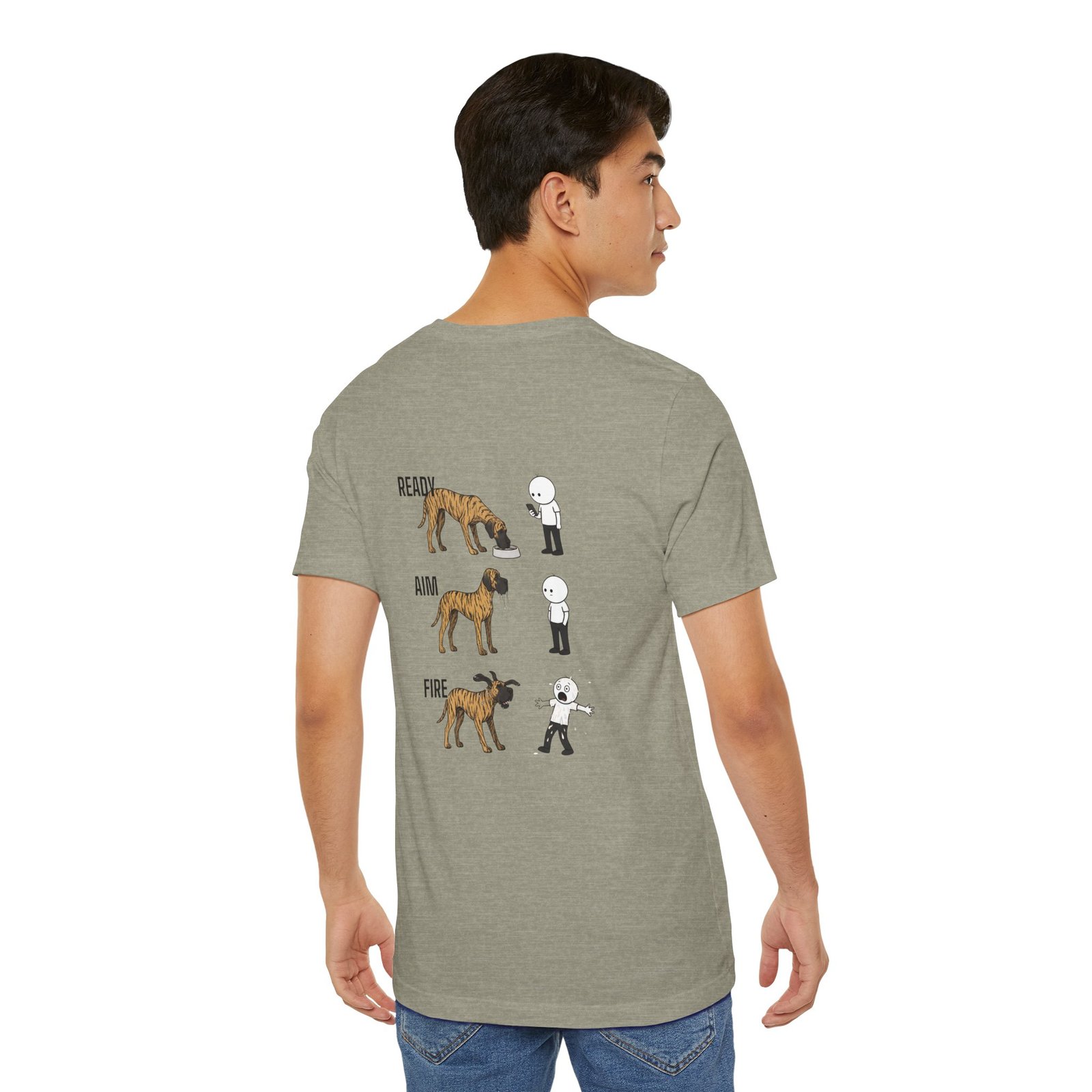 Brindle Great Dane - Ready, Aim, Fire Slobber - up to 5x - Men's T Shirt - Image 25