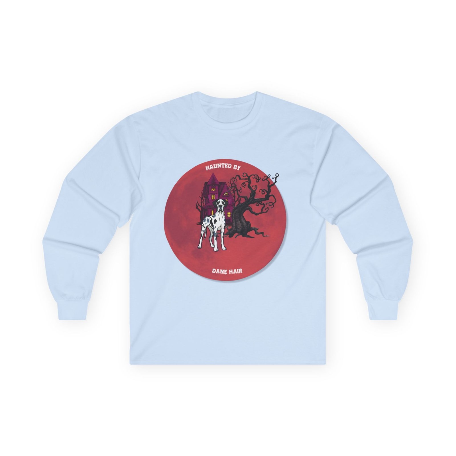 Merelquin Great Dane up to 5xl - Haunted by Dane Hair Unisex Long Sleeve Tee - Image 41