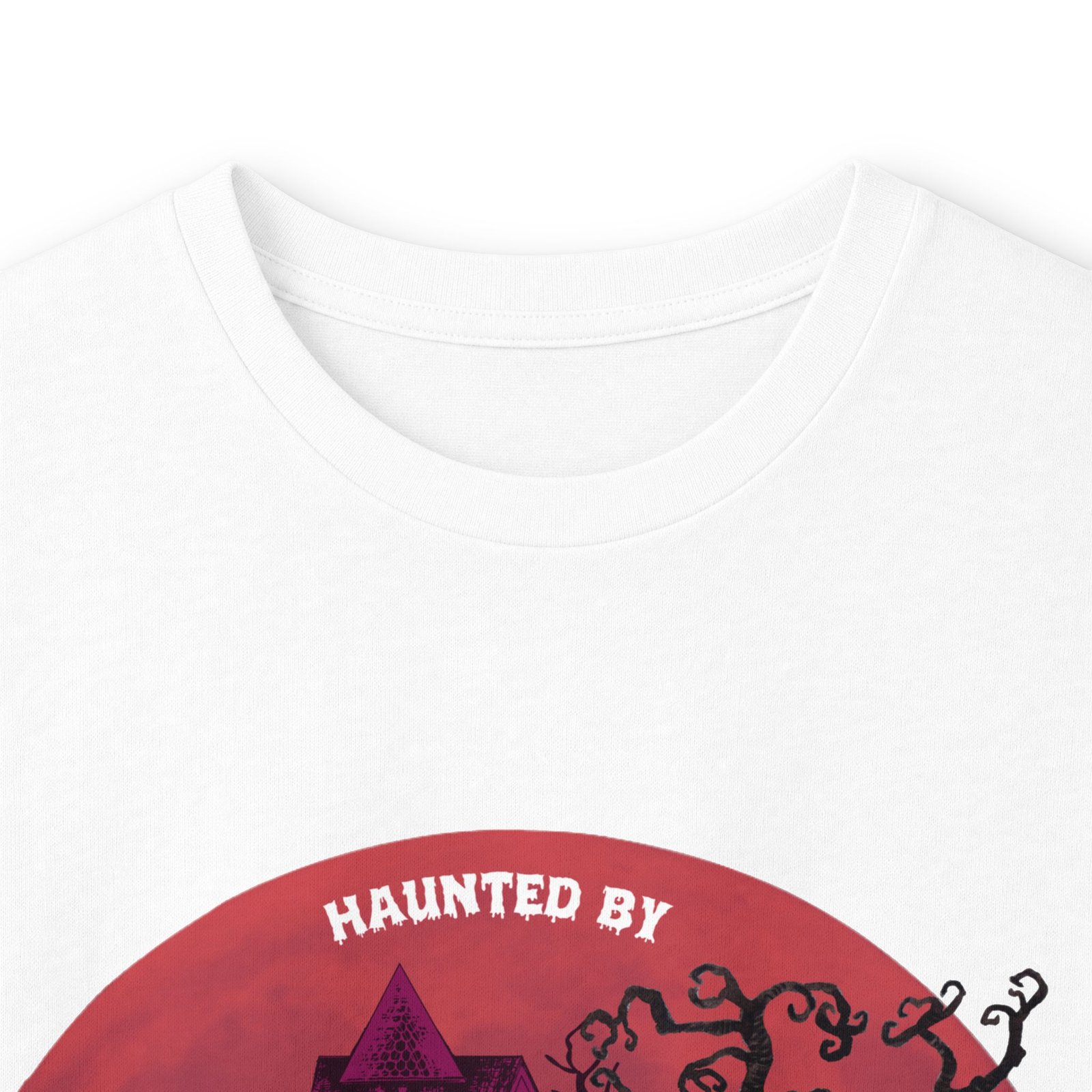Blue with white snip chest Great Dane up to 5xl - Haunted by Dane Hair Unisex Long Sleeve Tee - Image 7