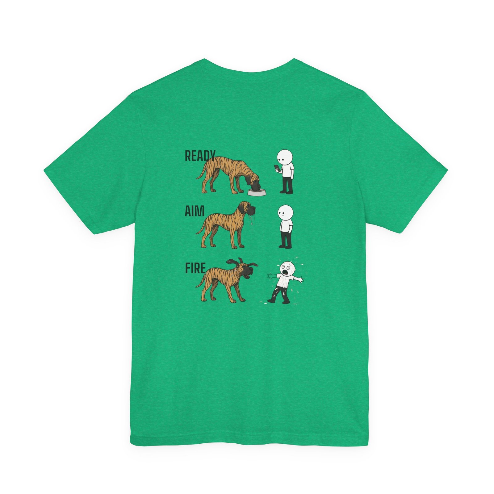Brindle Great Dane - Ready, Aim, Fire Slobber - up to 5x - Men's T Shirt - Image 27